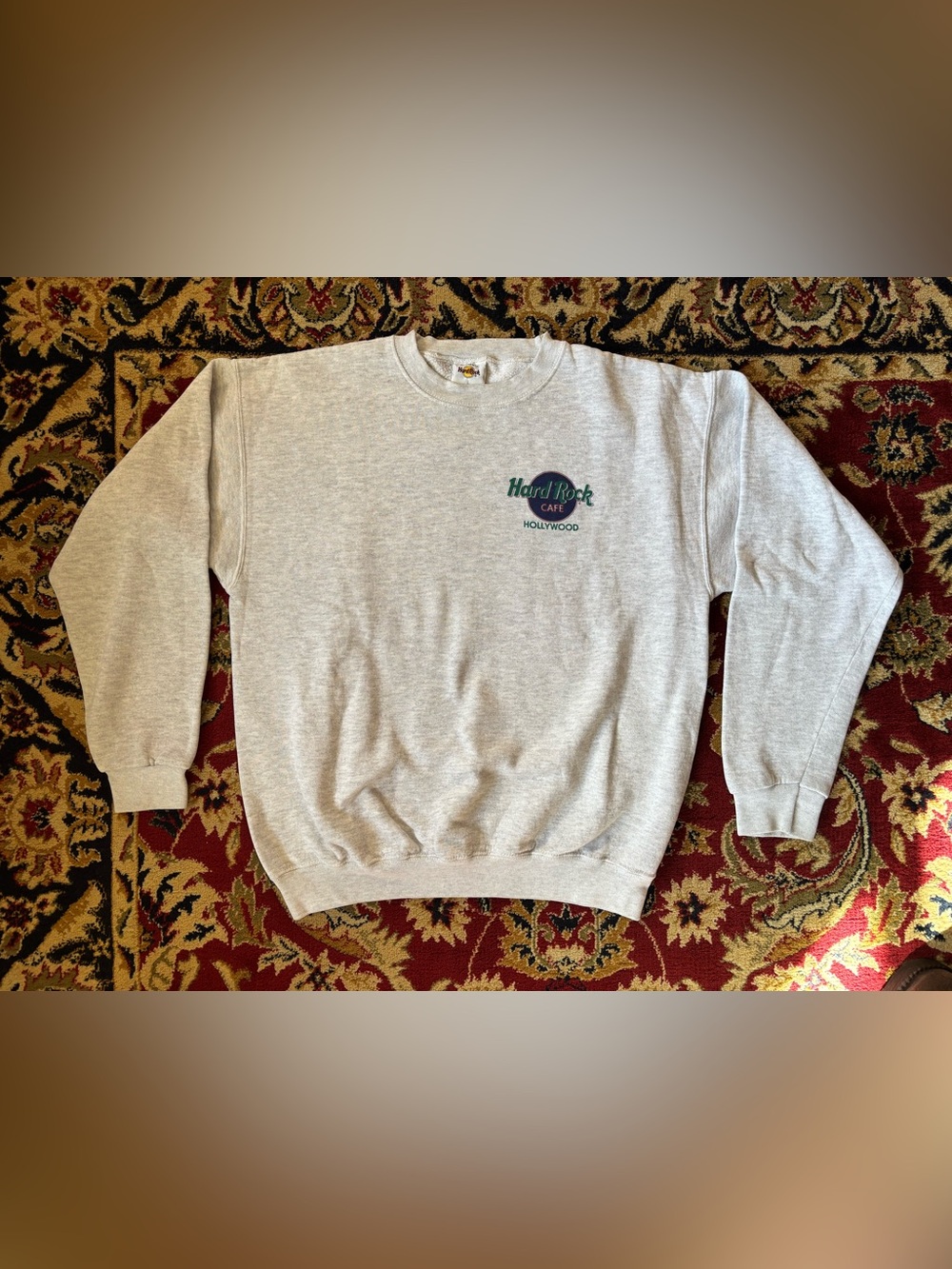 Hard Rock Cafe Hollywood Heather Gray Crewneck Sweatshirt